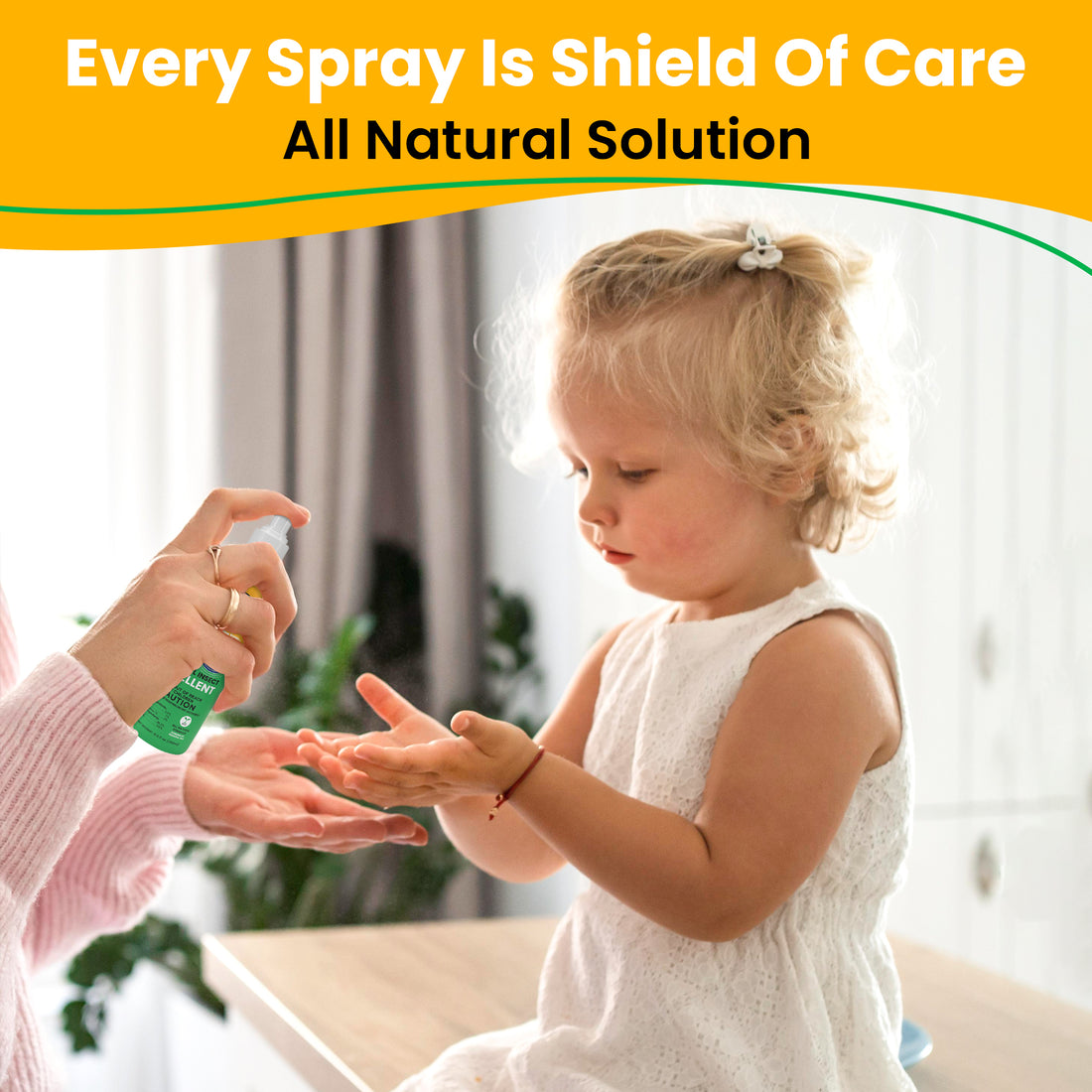 All Natural Mosquito, Gnats & Tick Spray Repellent Oil (DEET FREE)
