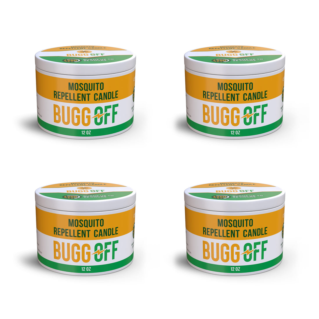 Natural & Effective Mosquito Citronella Repellent Candle & Tin (8oz)